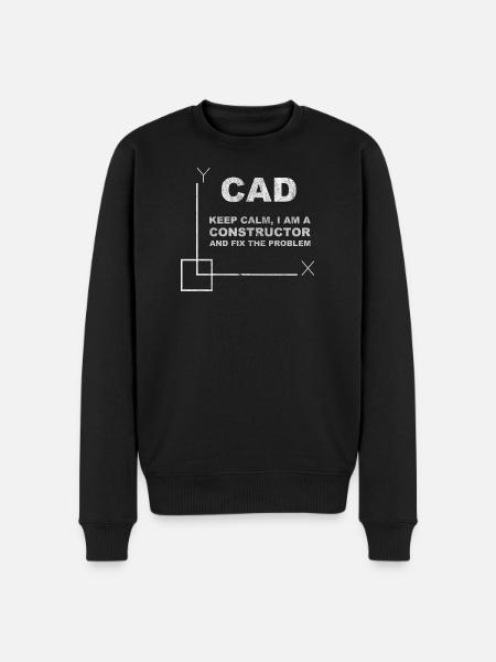 CAD Keep Calm Constructor Engineering - Pull Premium bio Homme - noir