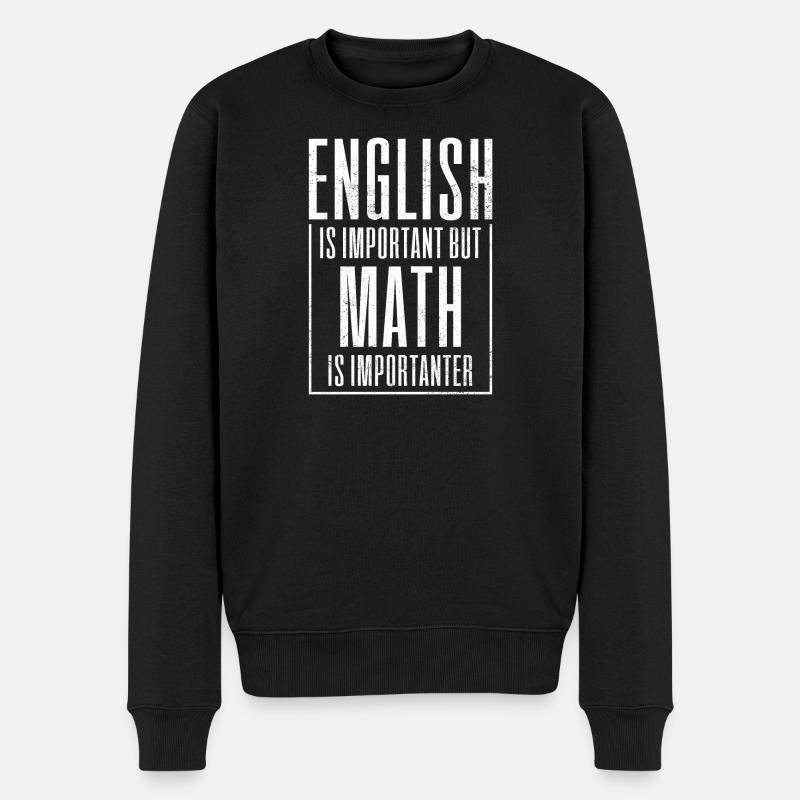 Mathématiques Maths Mathe maths Professeur de mathématiques - Pull Premium bio Homme - noir