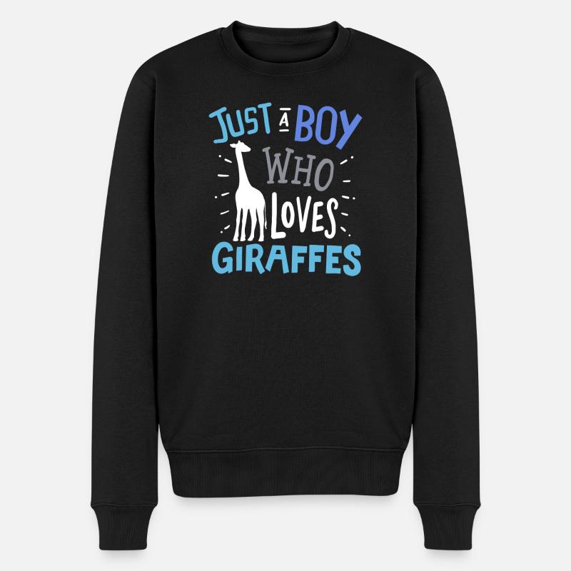 Giraffes Giraffe - Men's Premium Organic Jumper - black