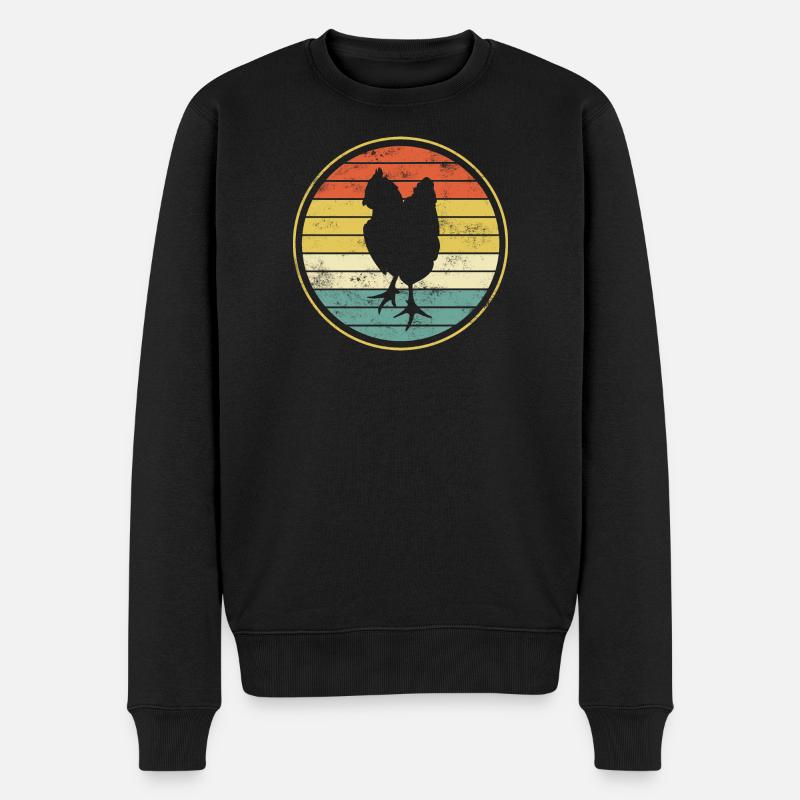 Poulet poules - Pull Premium bio Homme - noir