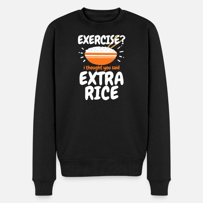 Reis Extra Reis philippinisches Essen - Männer Premium Bio Pullover - Schwarz