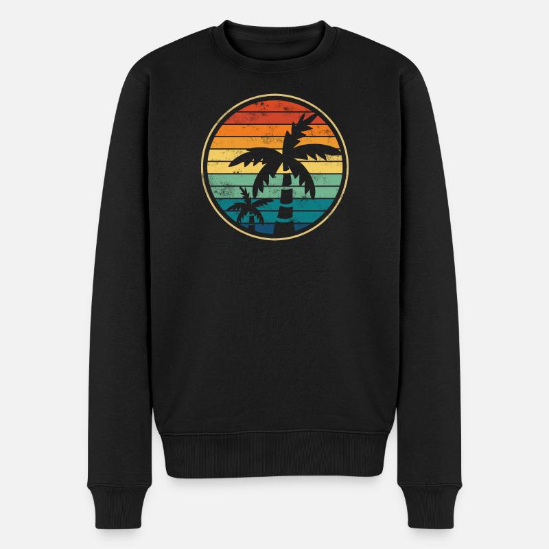 Palmiers Plage - Pull Premium bio Homme - noir