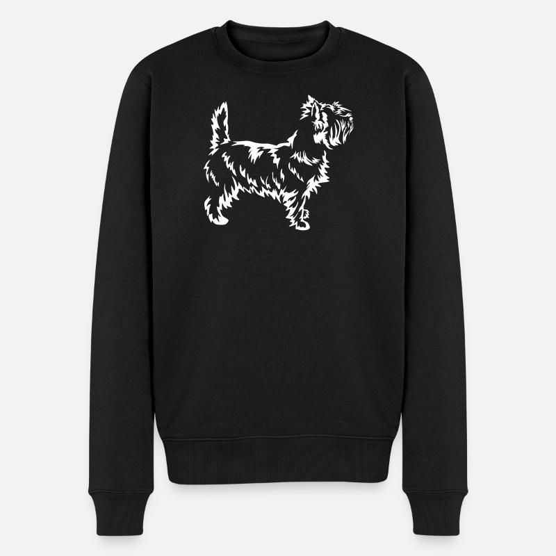 Cairn Terrier « Black Edition » - Pull Premium bio Homme - noir