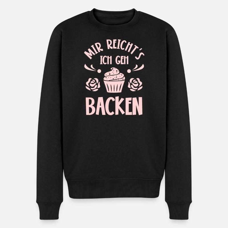 Backen Bäcker Bäckerin - Männer Premium Bio Pullover - Schwarz