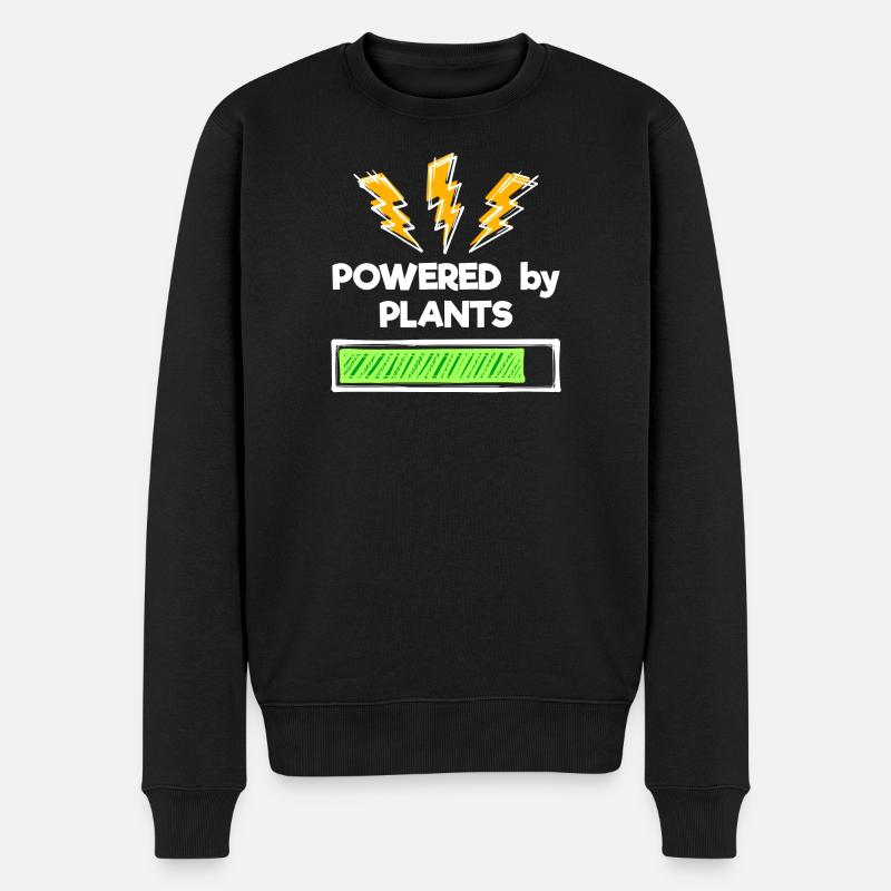 Umweltbewusst Vegan Statement - Männer Premium Bio Pullover - Schwarz