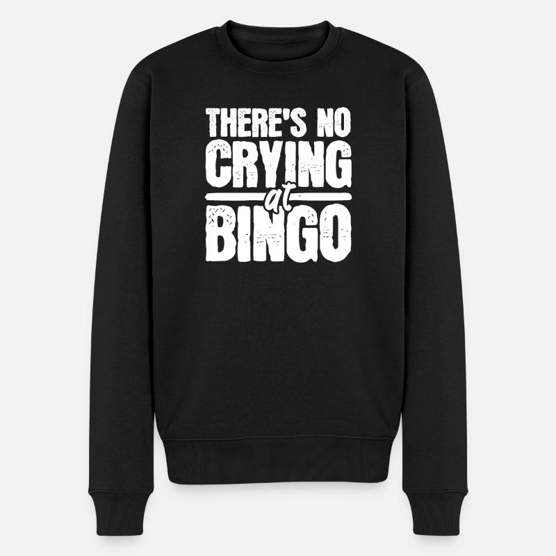 Bingo Bingo-Spieler Bingo-Rufen - Männer Premium Bio Pullover - Schwarz
