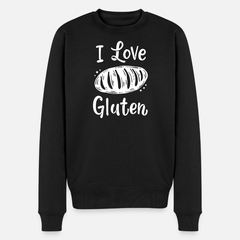 Brot Bäcker - Männer Premium Bio Pullover - Schwarz