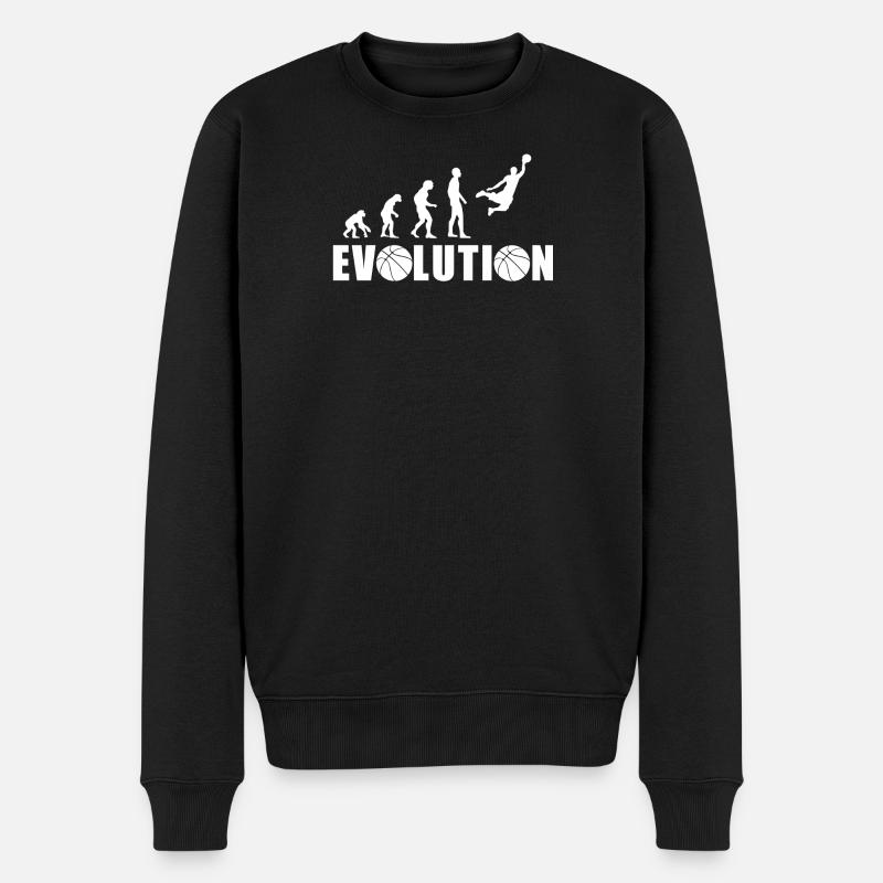 EVOLUTION PANIER cadeau basket - Pull Premium bio Homme - noir