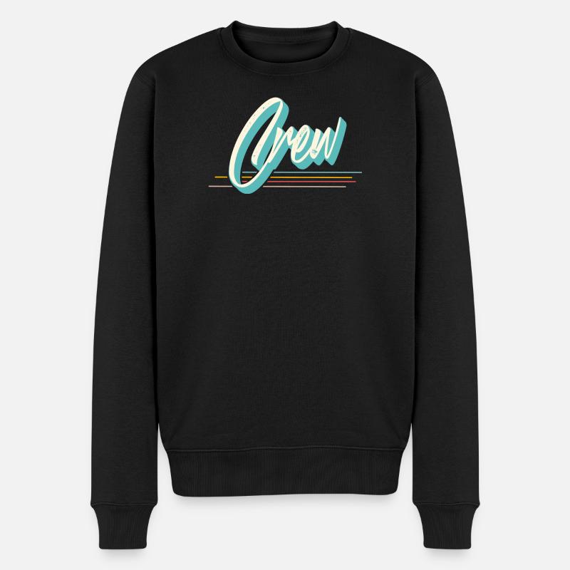 Crew Team Squad - Männer Premium Bio Pullover - Schwarz