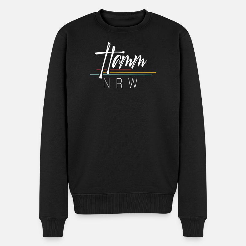 Hamm - Männer Premium Bio Pullover - Schwarz