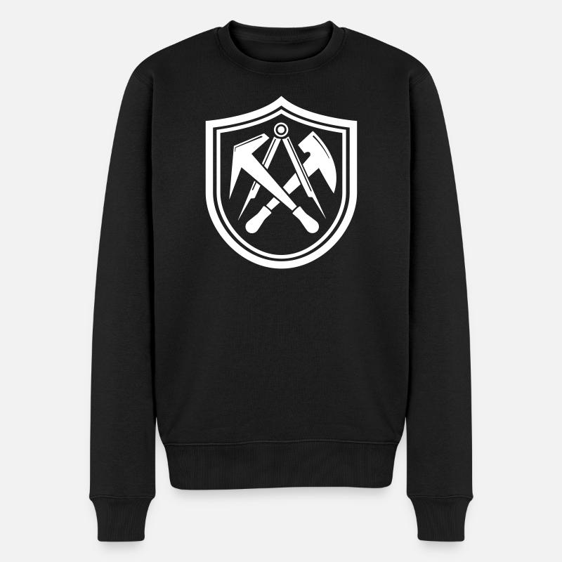 Couvreur Égoîtiers Écussons bouclier - Pull Premium bio Homme - noir