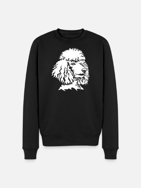 Poodle head "Black Edition" - Men's Premium Organic Jumper - black