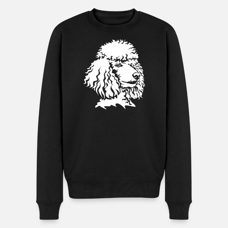 Tête de caniche « Black Edition » - Pull Premium bio Homme - noir