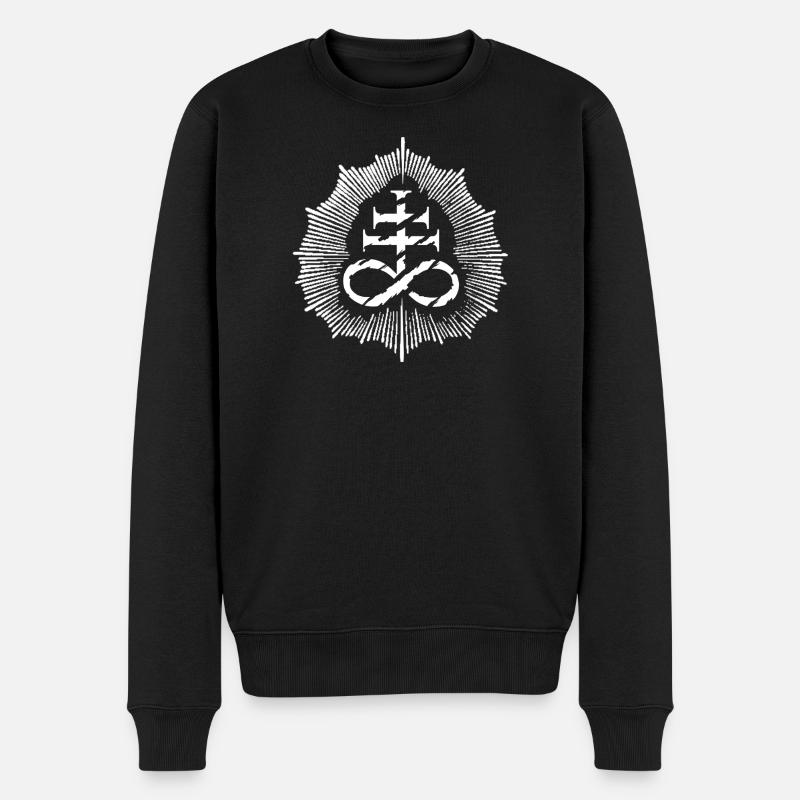 Leviathan Cross - Männer Premium Bio Pullover - Schwarz