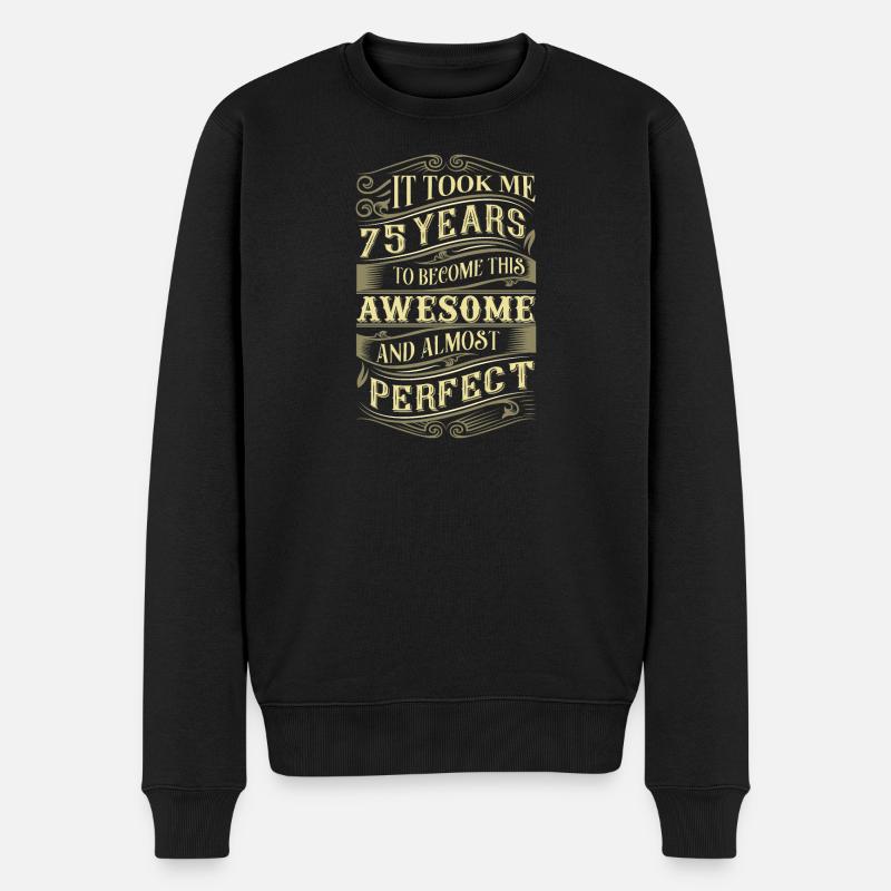 75e anniversaire - Pull Premium bio Homme - noir