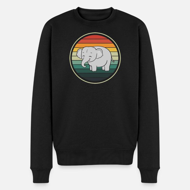 Eléphant éléphant - Pull Premium bio Homme - noir