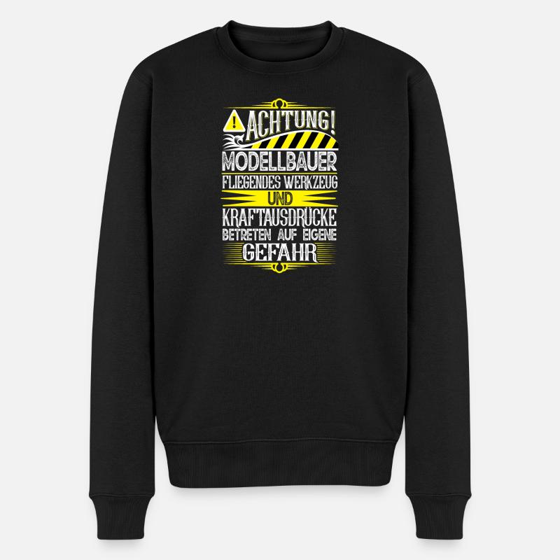 Modellbauer - Männer Premium Bio Pullover - Schwarz