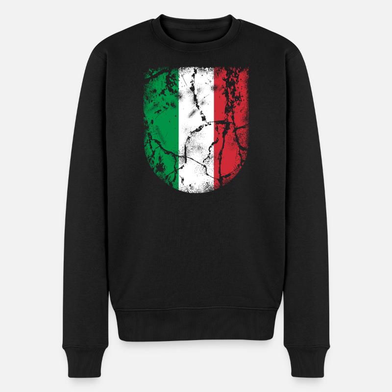 Italie Pavillon - Pull Premium bio Homme - noir