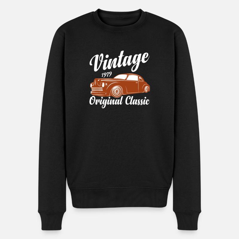 Lustiges Auto-Zitat für Autoliebhaber Oldtimer Oldtimer - Männer Premium Bio Pullover - Schwarz