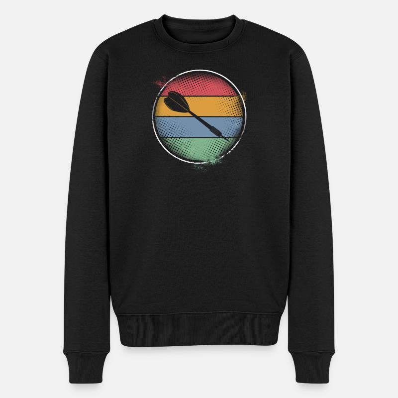Dart - Männer Premium Bio Pullover - Schwarz