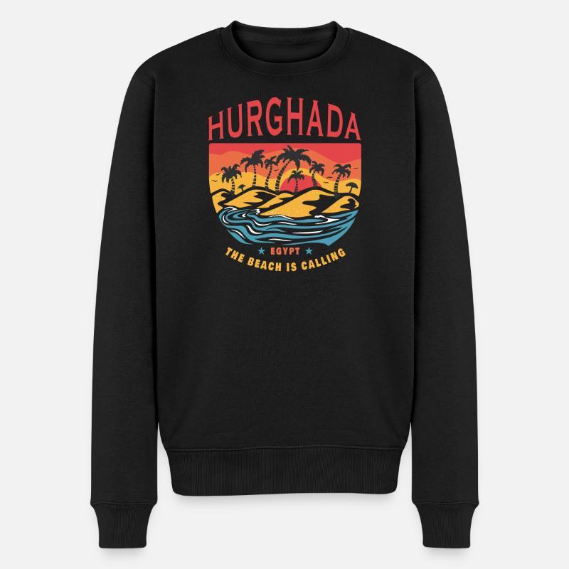 Design de plage Hurghada Egypt - Pull Premium bio Homme - noir