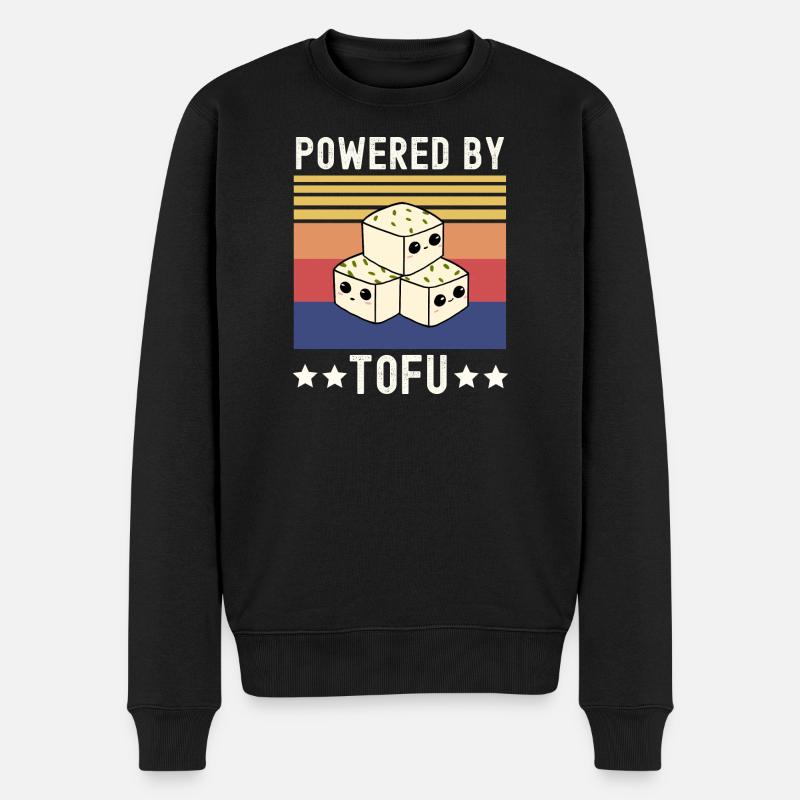 Tofu Végétaliens Végétaliens - Pull Premium bio Homme - noir