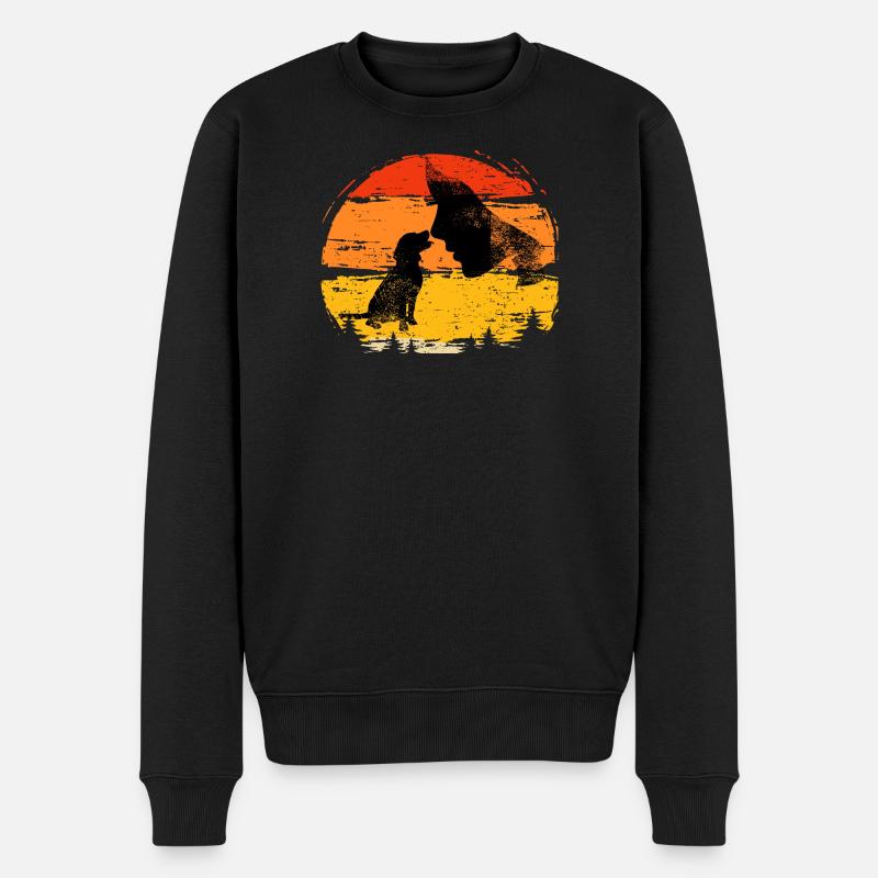 Hund, Hundeliebe, Hundesport - Männer Premium Bio Pullover - Schwarz