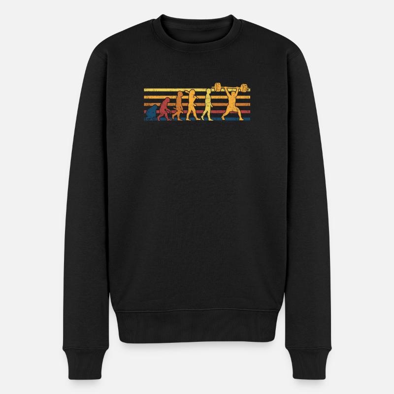 Gewichtheben Gewichtheber - Männer Premium Bio Pullover - Schwarz