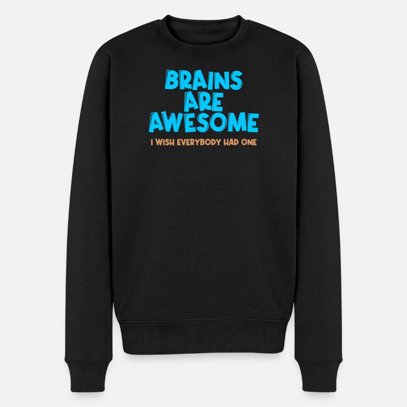 Cooler Spruch Humorvoll Sprüche - Männer Premium Bio Pullover - Schwarz