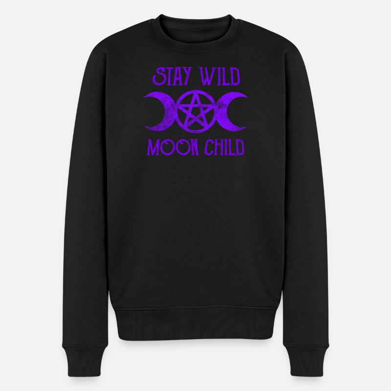 Wicca Stay Wild Moon Enfant - Pull Premium bio Homme - noir