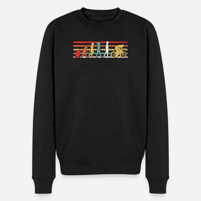 Radfahren Radfahrer - Männer Premium Bio Pullover - Schwarz