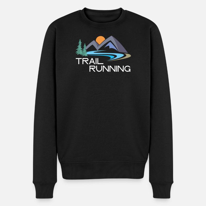 Trail Running - Pull Premium bio Homme - noir