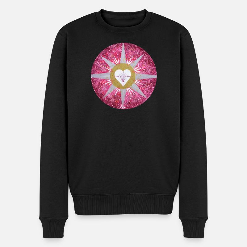 Himmlischer SeelenKristall Sonja Ariel von Staden - Männer Premium Bio Pullover - Schwarz
