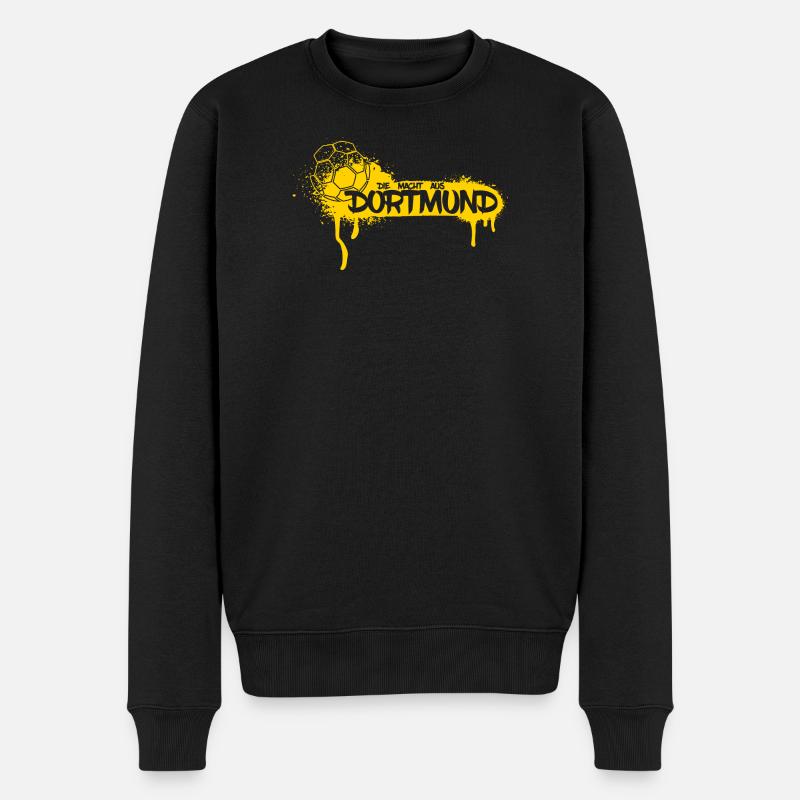 Dortmund Ruhrpott Ball - Männer Premium Bio Pullover - Schwarz