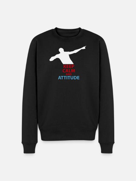 Calm and Attitude Silhouette - Men's Premium Organic Jumper - black
