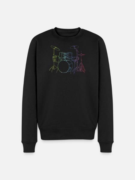 Drumset Sticks Drummer Drums Drummer - Men's Premium Organic Jumper - black