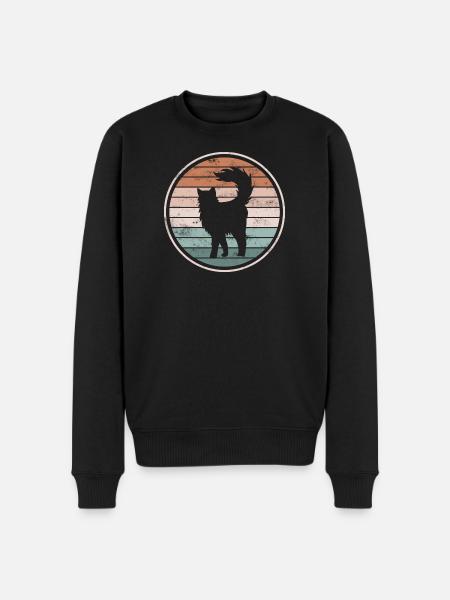 Chats Chats - Pull Premium bio Homme - noir