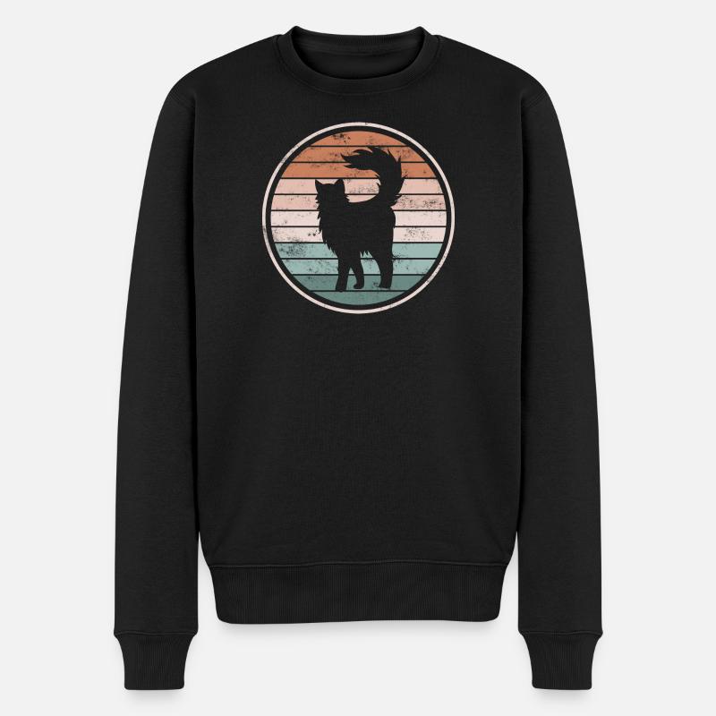 Chats Chats - Pull Premium bio Homme - noir
