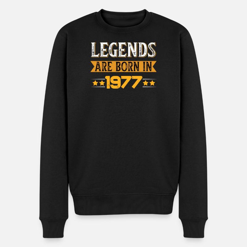 1977er Retro Gewinner Design - Männer Premium Bio Pullover - Schwarz