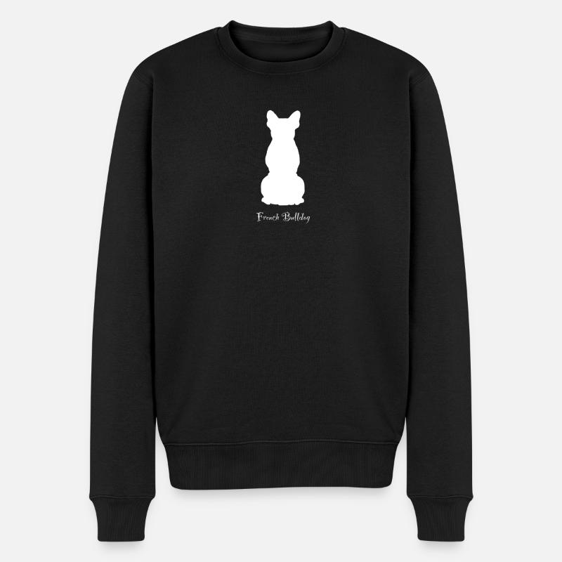 French Bulldog - Männer Premium Bio Pullover - Schwarz