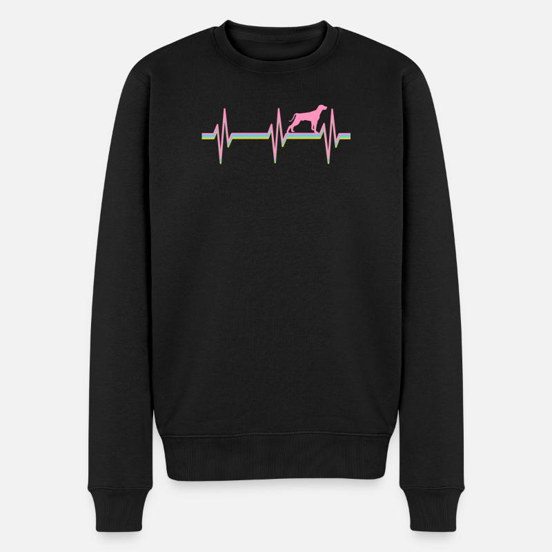 Weimaraner Weimaraner Besitzer - Männer Premium Bio Pullover - Schwarz