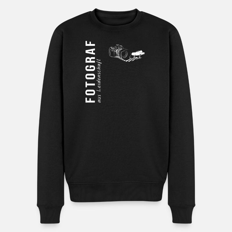 Fotograf aus Leidenschaft - Männer Premium Bio Pullover - Schwarz