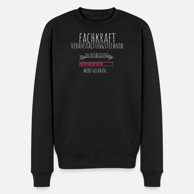 Fachkraft Veranstaltungstechnik in Ausbildung - Männer Premium Bio Pullover - Schwarz