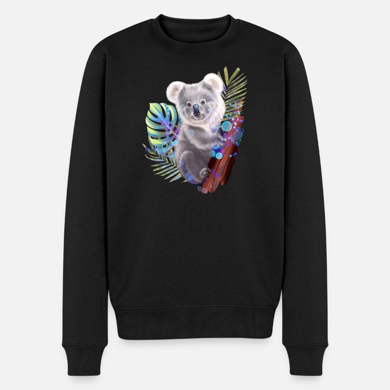 Koala - Pull Premium bio Homme - noir