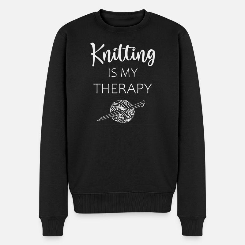 Stricken - Männer Premium Bio Pullover - Schwarz