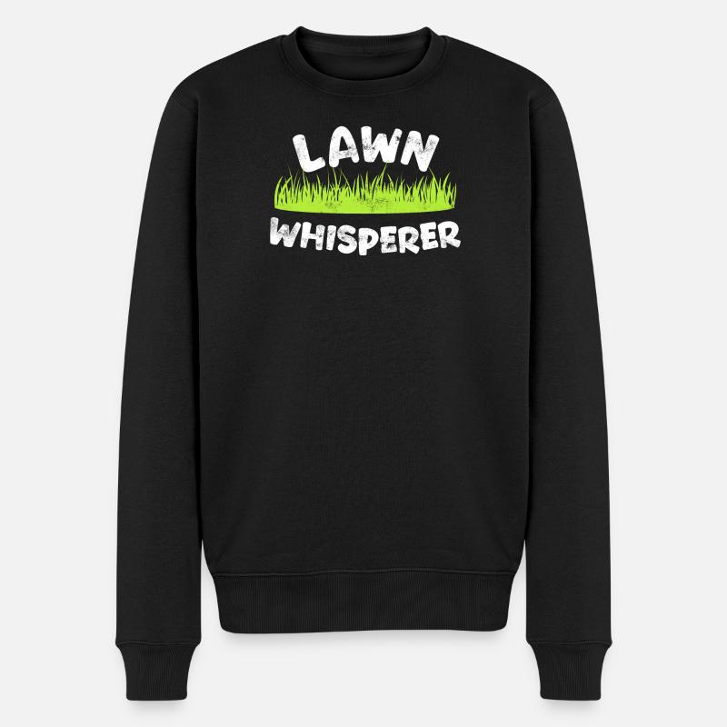 Rasenmäher Garten Gärtner - Männer Premium Bio Pullover - Schwarz