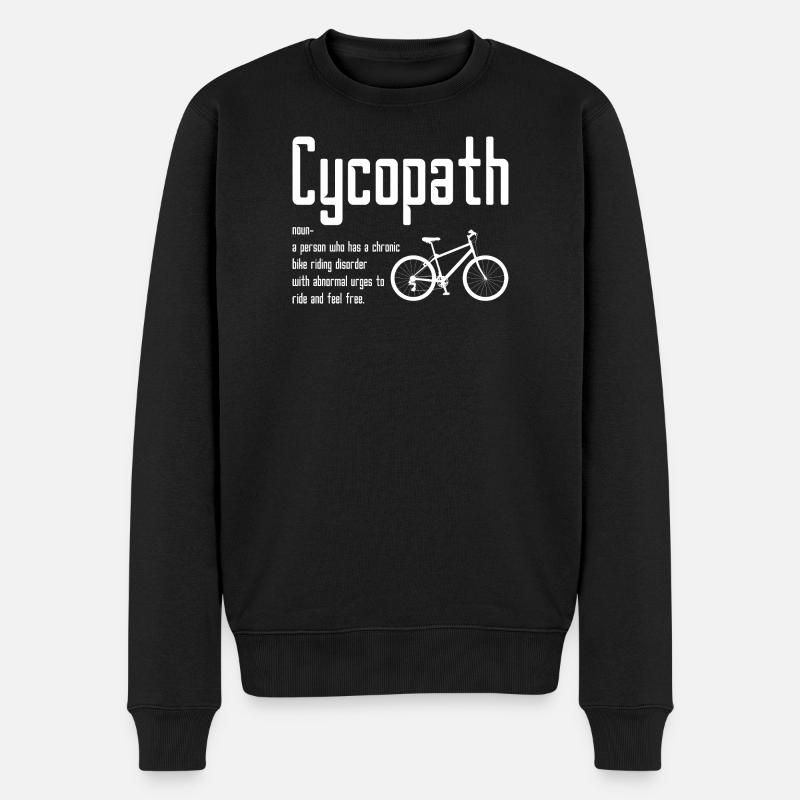Cyopath Fahrrad-Bewusstsein - Männer Premium Bio Pullover - Schwarz