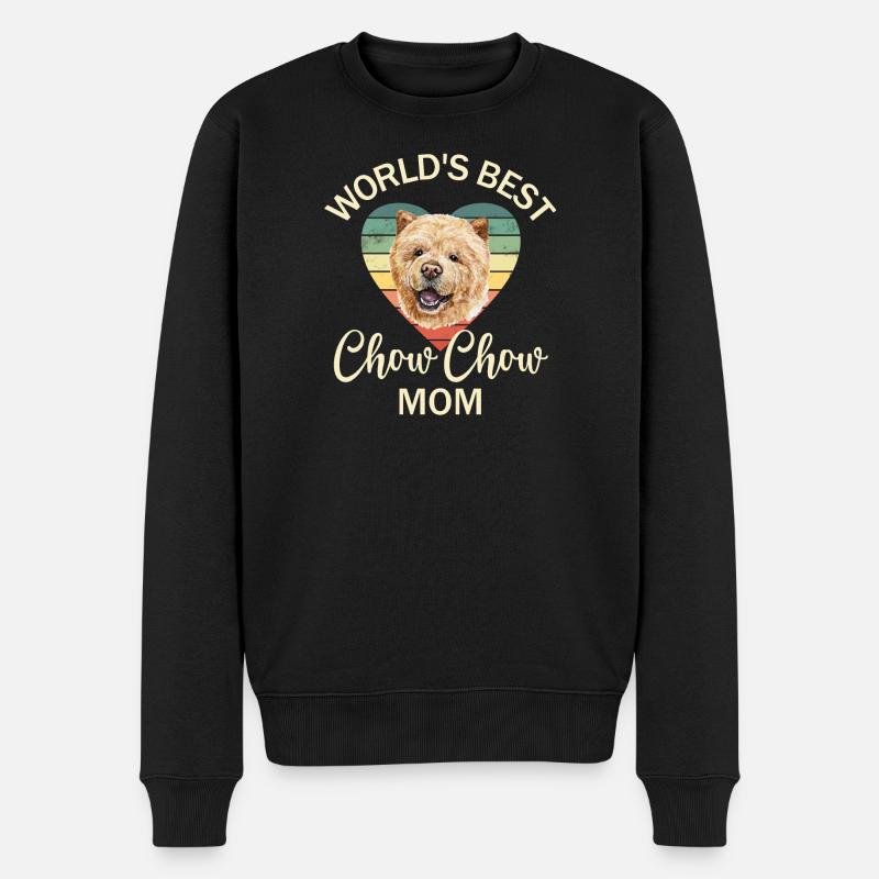 Chien Chow Chow - Pull Premium bio Homme - noir