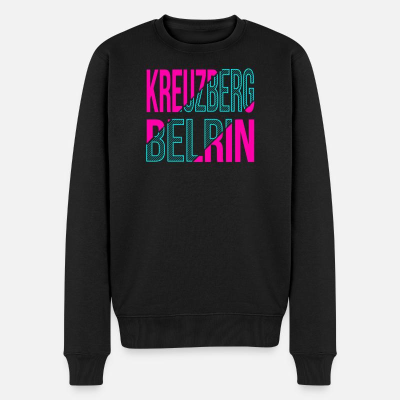 Design du Kreuzberg Berlin - Pull Premium bio Homme - noir