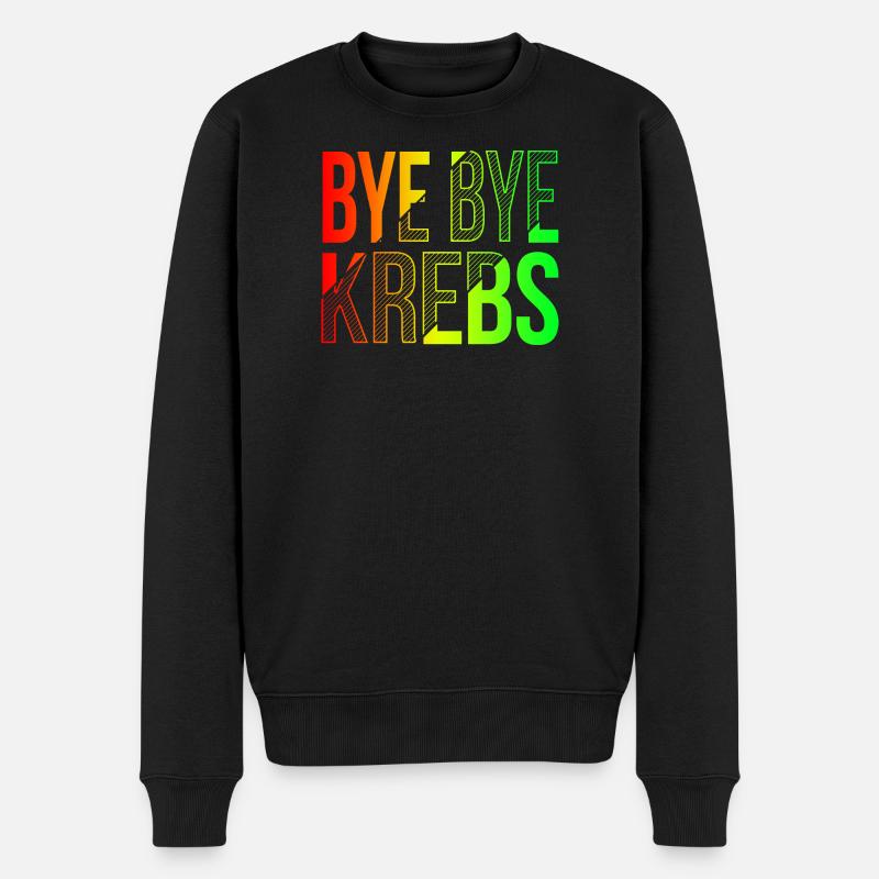 Bye Bye Kreps Rainbow Design - Pull Premium bio Homme - noir
